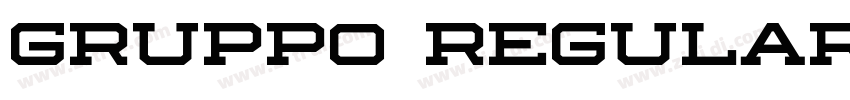 Gruppo Regular字体转换